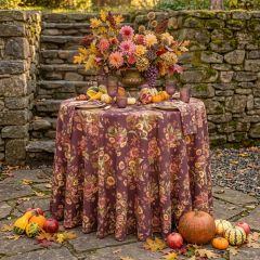 Old World Garden Round Cotton Tablecloth