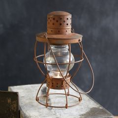 Old World Railroad Tea Light Lantern