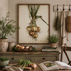 Onions By Bonnie Mohr Framed Wall Art