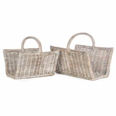 Open End Rattan Basket Set of 2