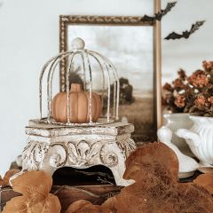 Ornate Pedestal Lamp Riser