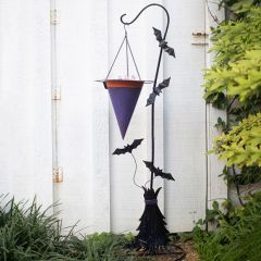 Painted Upside Down Witch Hat Candy Holder