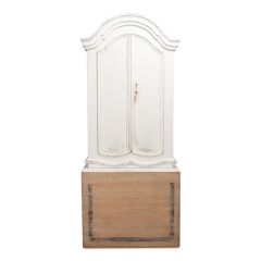 Painted White Wood Secretary Desk