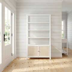 Painted Wood Sandy Shores Bookshelf 