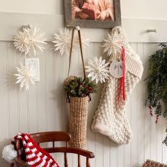 Paper Snowflake Garland Set of 2