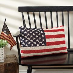 Patriotic Flag Accent Pillow