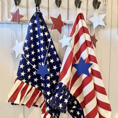Patriotic Flag Kitchen Towel Set of 2