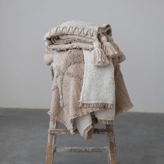 Patterned Cozy Cotton Throw
