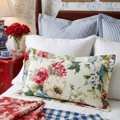 Peonies In Bloom Rectangle Accent Pillow