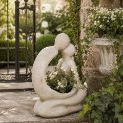 People Sitting Sculpted Modern Garden Planter