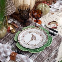 Pheasant Pattern Stoneware Side Plate