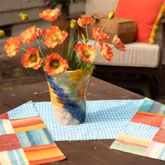 Picnic Patchwork Cotton Table Runner