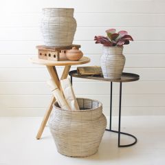 Poplar Wood Planter Set of 3