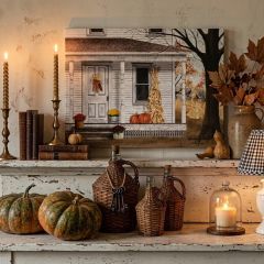 Porch Scene Autumn Wall Art