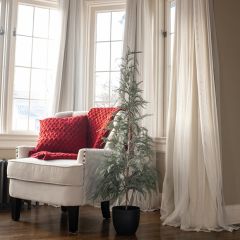 Potted Dusty Tree 49 Inch