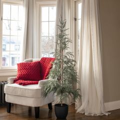 Potted Dusty Tree 61 Inch