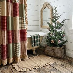 Prairie Farmhouse Patchwork Shower Curtain