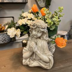 Praying Angel Girl Planter