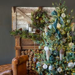 Pre Lit LED Blue Spruce Christmas Tree