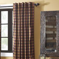 Primitive Check Farmhouse Curtain Panel Set of 2