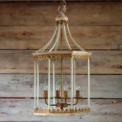 Primitive Elegance Lantern Chandelier
