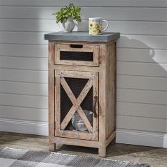 Primitive Farmhouse Barn Door Cupboard