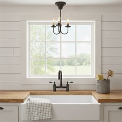 Primitive Farmhouse Candelabra Ceiling Light