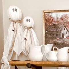 Primitive Ghost Halloween Table Decor