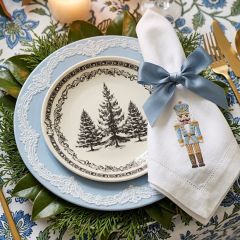 Primitive Pines Stoneware Plate