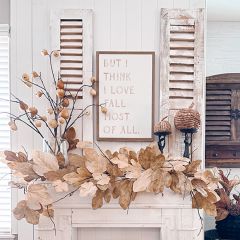 Primitive White Wood Shutter