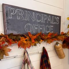 Principal's Canvas Wall Sign