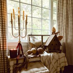 Provincial Iron Tabletop Candelabra