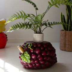 Purple Grapes Accent Stool