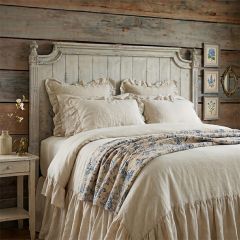 Queen French Country Wood Headboard