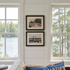 Quiet Waters Framed Canoe Print Set of 2