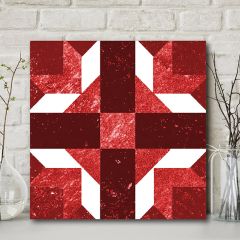Quilt Pattern Wall Art Cross and Crown