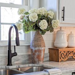 Rattan and Clay Farmhouse Vase