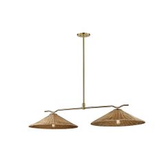 Rattan Cone Bar Light
