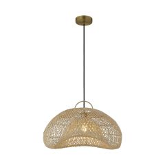 Rattan Dome Basket Pendant Light