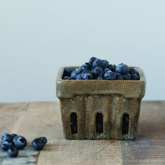 Reactive Glaze Stoneware Berry Basket