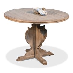 Reclaimed Pine Pedestal Dining Table