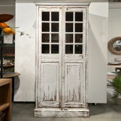 Reclaimed Pine Rustic Pantry Cabinet