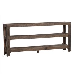 Reclaimed Wood 3 Tier Console Table