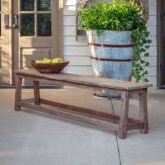 Reclaimed Wood Long Bench Seat