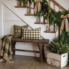 Reclaimed Wood Rustic Farmhouse Bench