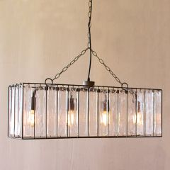 Rectangle Glass Pane Pendant Light
