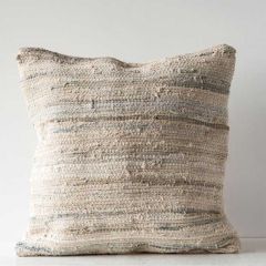 Recycled Cotton and Canvas Pillow