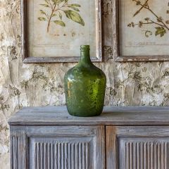 Recycled Glass Aged Bottle Vase 12 Inch 