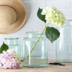 Recycled Glass Display Vase 9.5 Inch