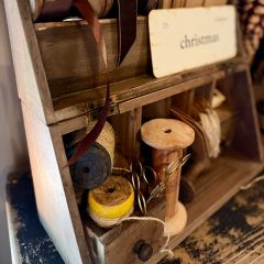 Recycled Wood Small Decorative Spool